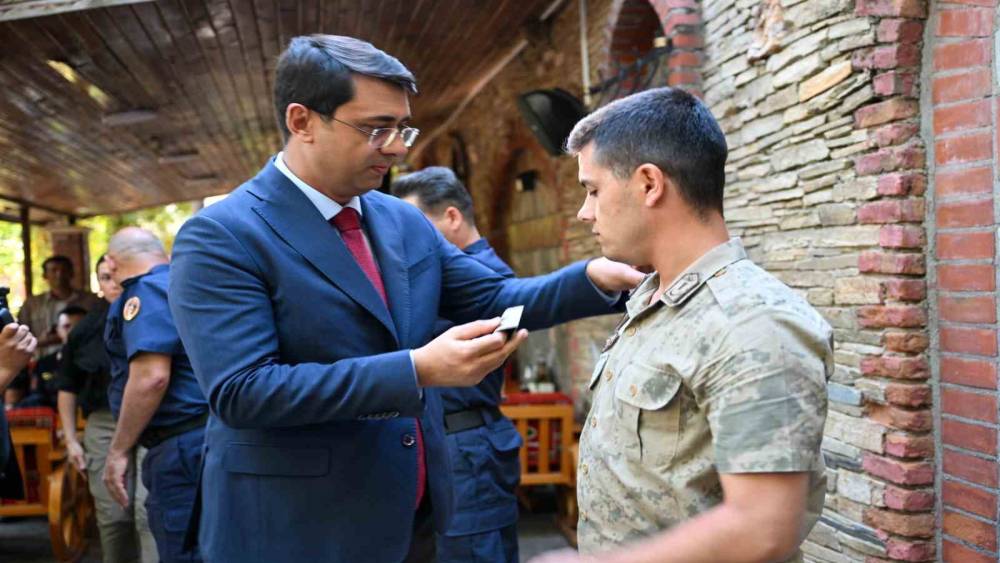Uşak&rsquo;ta jandarma personeli i&ccedil;in r&uuml;tbe terfi t&ouml;reni d&uuml;zenlendi
