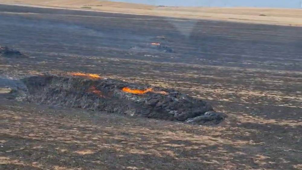 Tekirdağ&rsquo;da anız yangını: 250 d&ouml;n&uuml;m alan ve yaklaşık 100 saman balyası k&uuml;l oldu
