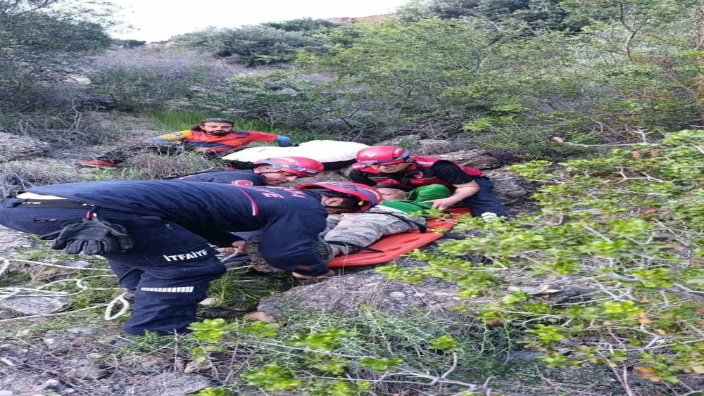 Adana&rsquo;da yama&ccedil; paraş&uuml;t&uuml; kazası: Ağa&ccedil;ta mahsur kaldı
