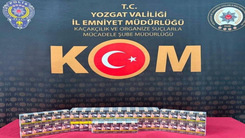 Yozgat&rsquo;ta 130 paket ka&ccedil;ak sigara elege&ccedil;irildi
