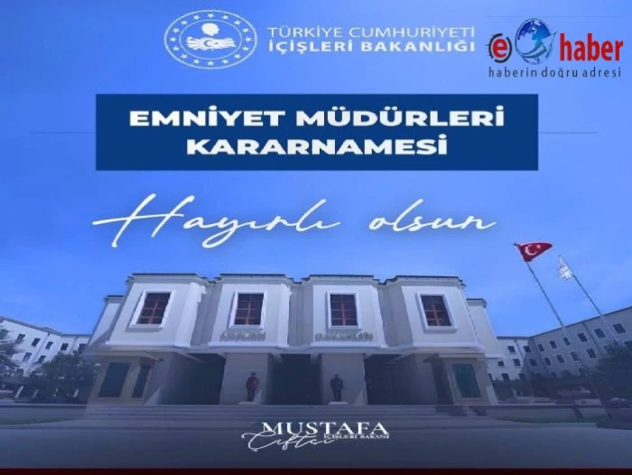 Bakan &Ccedil;ift&ccedil;i: "Yeni atanan emniyet m&uuml;d&uuml;rlerimize başarılar diliyorum"