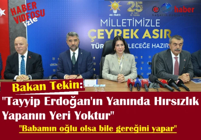 Bakan Tekin: "Milletin parasını &ccedil;alan herkesten hesap sormaya devam edeceğiz"