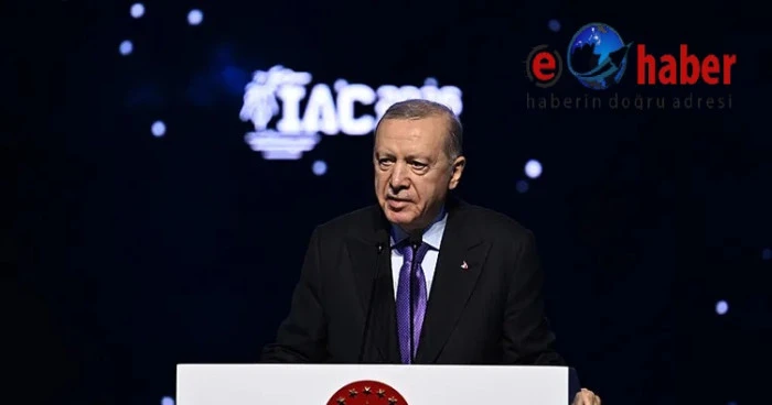 Cumhurbaşkanı Erdoğan: Uzay, &ouml;nden gidenin el koyduğu bir ganimet değildir.