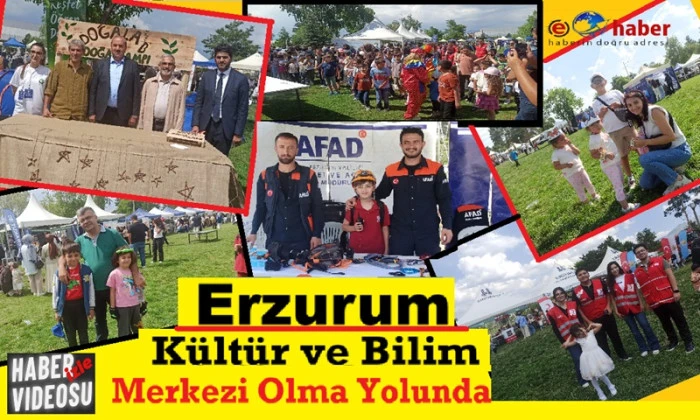 Doğalab Şenliği Erzurum&rsquo;da Bilim ve Doğayı &Ccedil;ocuklarla Buluşturdu