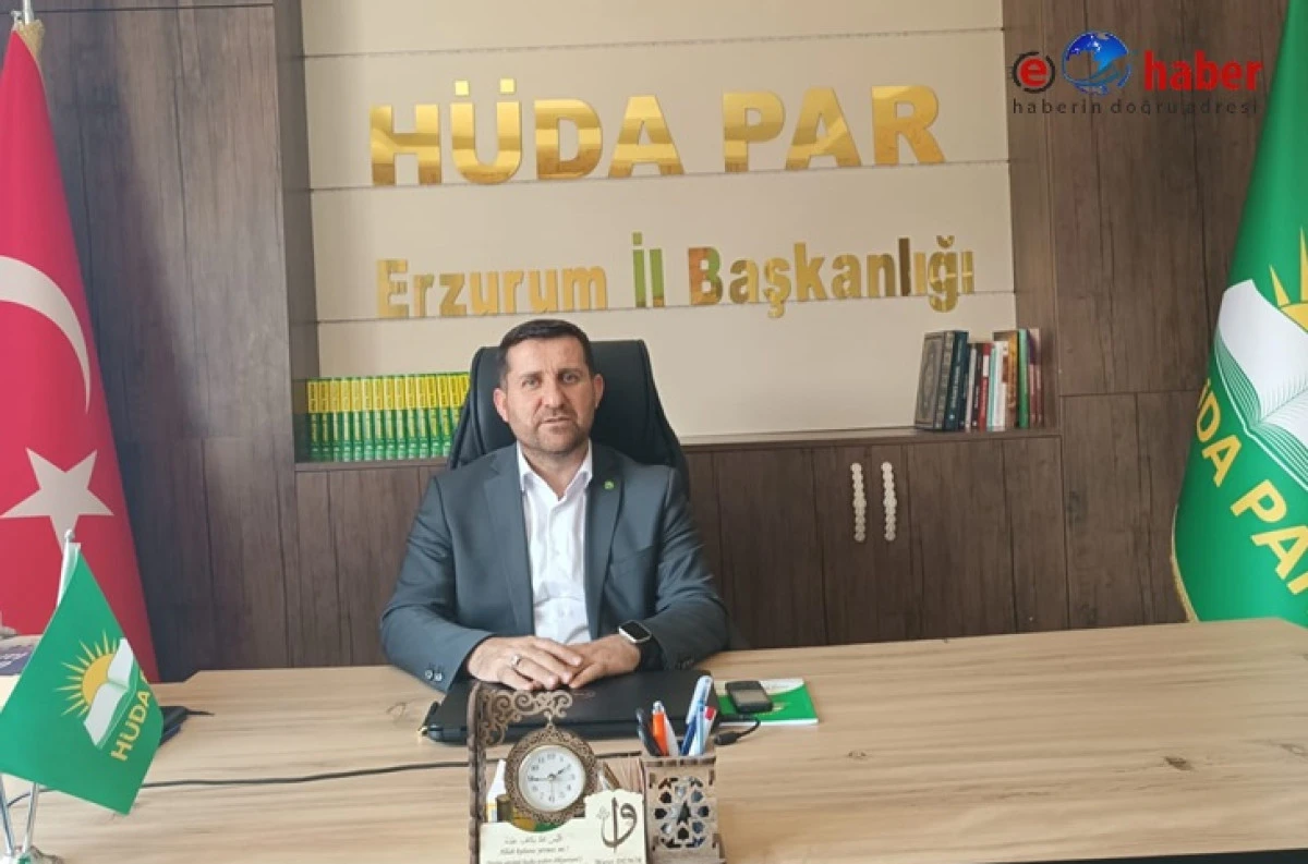 H&Uuml;DA-PAR Erzurum İl Başkanı Murat Demir&rsquo;den Berat Kandili Mesajı