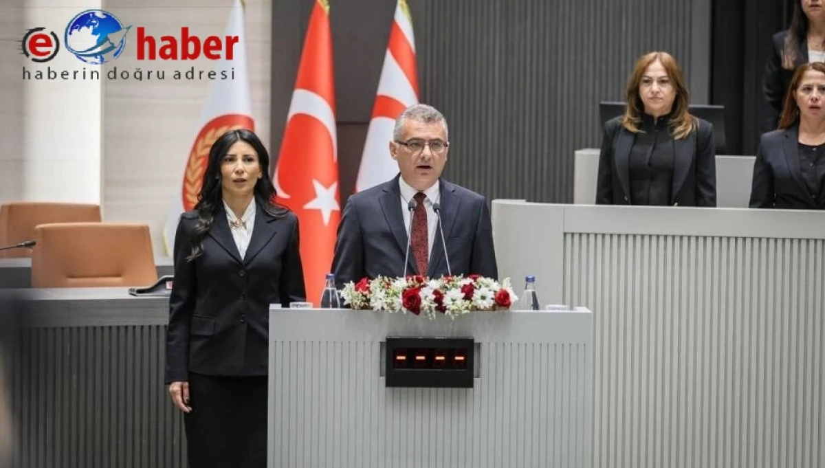  KKTC Cumhurbaşkanı Tufan Erh&uuml;rman Meclis'te yemin etti   