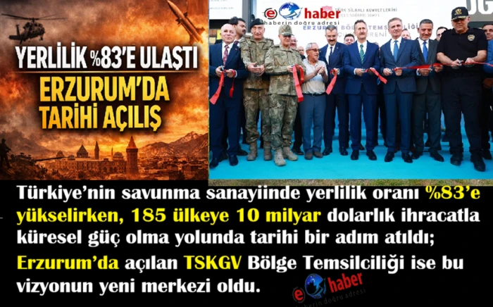 Savunma Sanayii yeni üssü Erzurum'da A&ccedil;ıldı