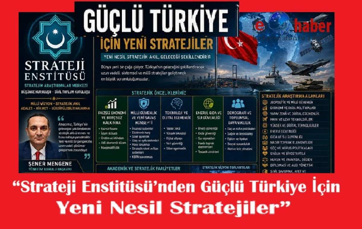 Strateji Enstit&uuml;s&uuml; Yeni Nesil Stratejilerini Duyurdu