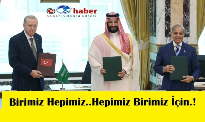 T&uuml;rkiye, Suudi Arabistan ve Pakistan arasında ortak savunma anlaşması imzalandı