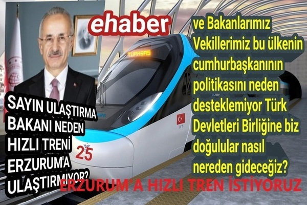 HIZLI TREN İSTİYORUZ