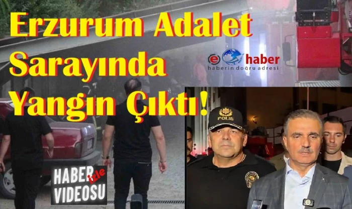 Erzurum Adliyesi arşiv katının bir b&ouml;&uuml;m&uuml;nde &ccedil;ıkan yangın, itfaiye ekiplerinin m&uuml;dahalesiyle kontrol altına alındı. Dumandan etkilenen 2 kişi hastaneye kaldırıldı.